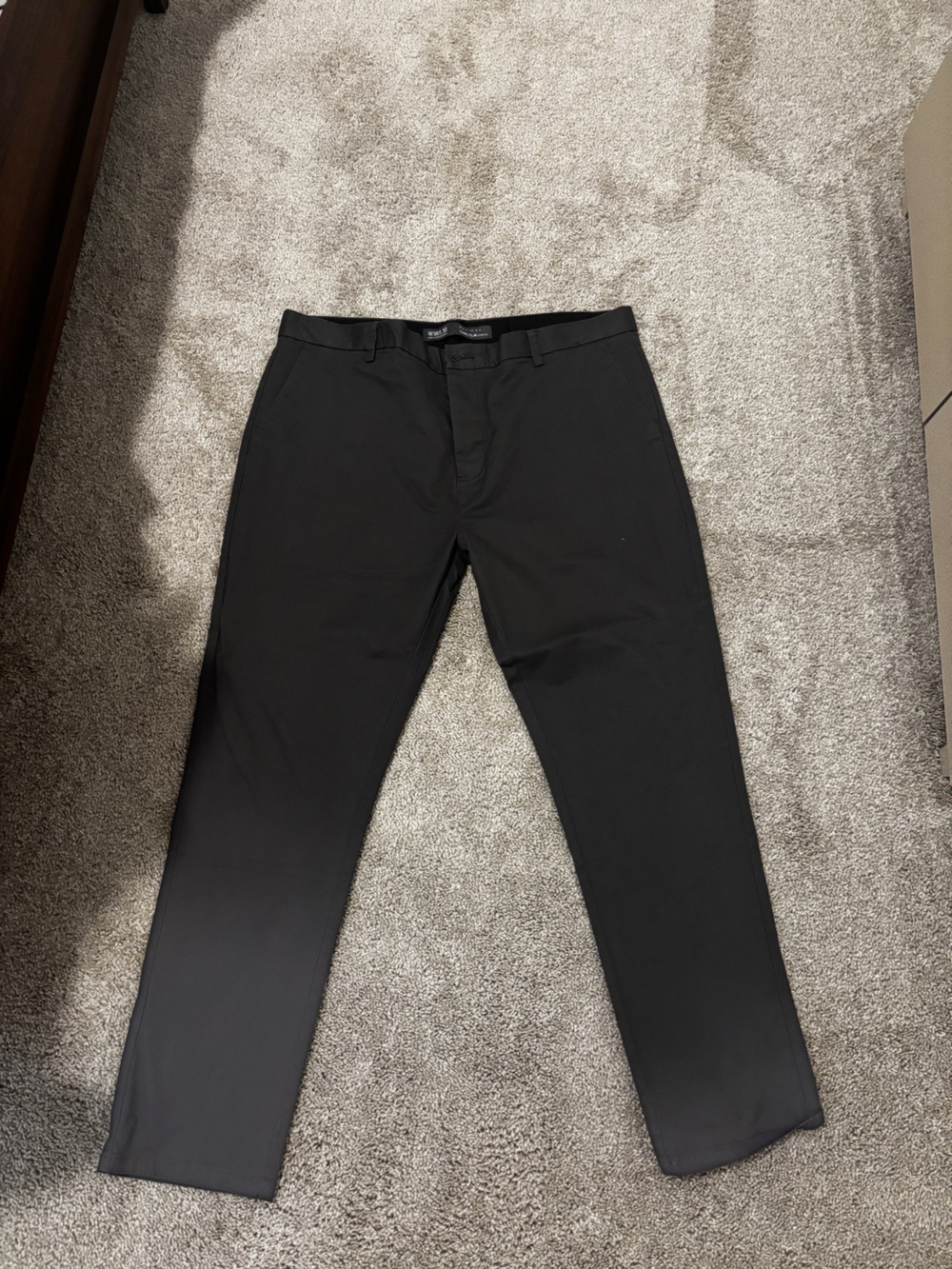 Denim&Co Black Stretch Chino Pants